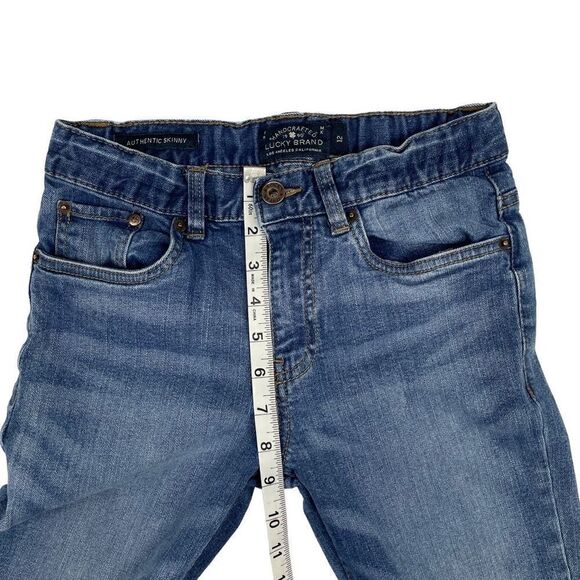 Lucky Brand Authentic Skinny Medium Wash Denim Jeans Girls Size 12 - Picture 8 of 8